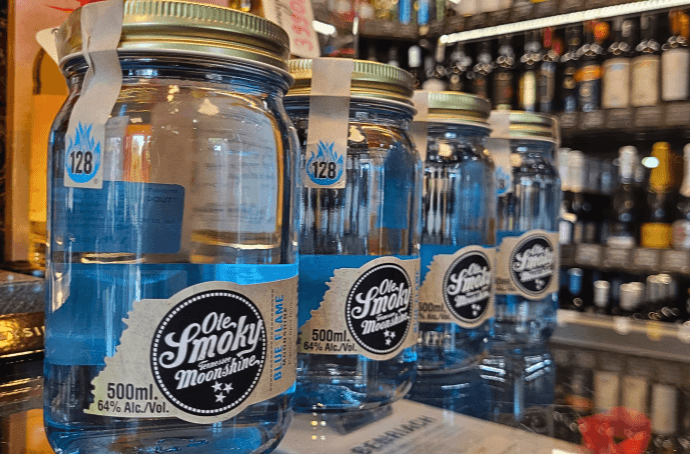 Ole Smoky Blue Flame Moonshine butelka